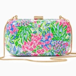 Lilly Pulitzer A Cherry On Top Colorful Clutch NWT